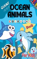 Giant Ocean Animals Coloring Book for Kids