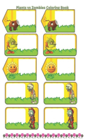 Plants vs Zombies Coloring Book