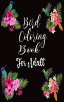 Bird coloring book for adult