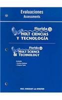 Florida Holt Ciencias y Tecnologia Evaluaciones/Florida Holt Science & Technology Assessments: Nivel Azul/Level Blue