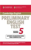 Cambridge Preliminary English Test 5 Student's Book