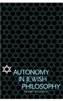 Autonomy in Jewish Philosophy