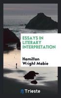 Essays in Literary Interpretation