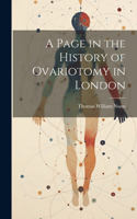 Page in the History of Ovariotomy in London