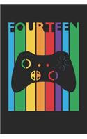 Gaming Notebook for 14 Year Old Boys and Girls - Colorful Gaming Journal - 14th Birthday Gift for Gamer Diary: Medium College-Ruled Journey Diary, 110 page, Lined, 6x9 (15.2 x 22.9 cm)