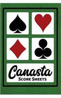 Canasta Score Sheets: 100 Sheets - 6" x 9" - Canasta Score Book