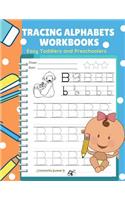 Tracing Alphabets Workbooks Easy Toddlers and Preschoolers