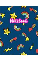 Notebook: Cute Blank Lined Journal Large 8.5 x 11 Matte Cover Design with Ruled White Paper Interior (Perfect for School Notes, Girls and Boys Diary, Kids Wri