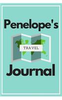 Penelope's Travel Journal: Personalized lined journal, notebook or travel diary. 6x9 Softcover 110 lined pages - Great Travel Gift!