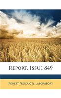 Report, Issue 849