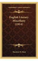 English Literary Miscellany (1914)
