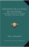 Archives De La Ville De Lectoure