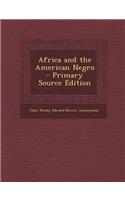 Africa and the American Negro