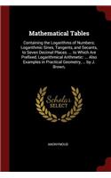 Mathematical Tables