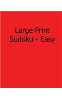 Large Print Sudoku - Easy