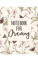 Notebook For Drawing: Blank Doodle Draw Sketch Books