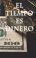 El tiempo es dinero: Cuaderno forrado, 6 x 9, regalos de diario, tapa blanda, acabado mate (120 páginas).