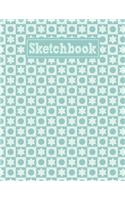 Sketchbook: 8.5 x 11 Notebook for Creative Drawing and Sketching Activities with Unique Geometric Shapes Themed Cover Design