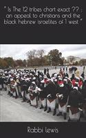 " Is The 12 tribes chart exact: an appeal to christians and the black hebrew israelites of 1 west "