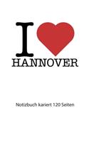 I love Hannover Notizbuch kariert