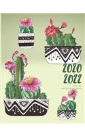 2020-2022 Three 3 Year Planner Watercolor Cactus Monthly Calendar Gratitude Agenda Schedule Organizer: 36 Months Calendar; Appointment Diary Journal With Address Book, Password Log, Notes, Julian Dates & Inspirational Quotes