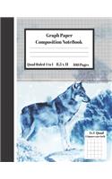 Graph Composition Notebook 4 Squares per inch 4x4 Quad Ruled 4 to 1 / 8.5 x 11 100 Sheets: Cute Deer Gift Notepad / Grid Squared Paper Back To School Gift Notebook For Math Teens Science Adults Students Programmers note taking and formulas