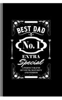 Best Dad: Best Dad Funny Menu Papa Daddy Father's Day Gift (6"x9") Dot Grid notebook Journal to write in