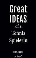 Notizbuch für Tennis Spieler / Tennis Spielerin