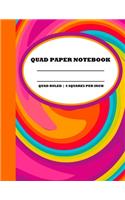 Quad Paper Notebook. Quad Ruled-4 Squares Per Inch