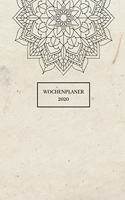 Wochenplaner 2020: A5 Tagesplaner, Terminplaner 2020 I Wochen- und Jahresplaner I Modernes Mandala Design, Wochenkalender I 1 Tag auf 1 Seite I Januar bis Dezember 202