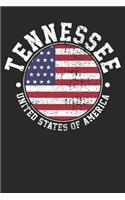 Notebook: Tennessee Dot Grid 6x9 120 Pages