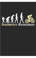 Radsport Evolution: Notizbuch/Tagebuch/Organizer/120 Linierte Seiten/ 6x9 Zoll