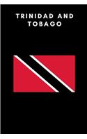 Trinidad and Tobago: Country Flag A5 Notebook to write in with 120 pages