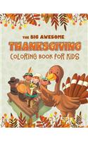 The Big Awesome Thanksgiving Coloring Book for Kids