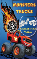 Monsters Trucks Coloring Books For Toddlers