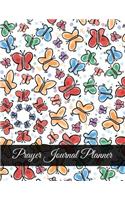 Prayer Journal Planner: Cute Butterfly Design With Calendar 2018-2019, Daily Guide for prayer, praise and Thanks Workbook: size 8.5x11 Inches Extra Large Made In USA(11 My Bible Study Journal)