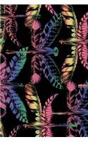 Rainbow Feather Dragonfly Journal