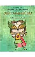Sách tô màu cho trẻ 7+ tuổi (Siêu anh hùng)