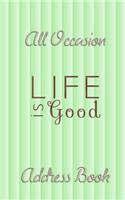All Occasion Address Book - Green