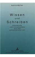 Wissen und Schreiben