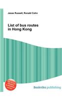 List of Bus Routes in Hong Kong: (English)