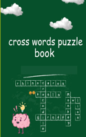 cross words puzzle book: for adults large print easy