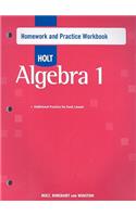 Holt Algebra 1: Homework Practice Workbook