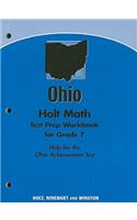 Holt Math Ohio Test Prep Workbook for Grade 7