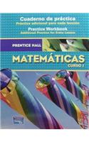 Prentice Hall Math Course 1 Spanish Practice Workbook 2007c