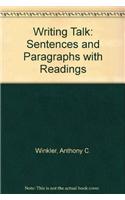 Writing Talk: Sentences and Paragraphs with Readings