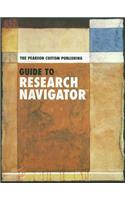 The Pearson Custom Publishing Guide to Research Navigator: (English)