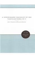 Synonymized Checklist of the Vascular Flora of the United States, Canada, and Greenland