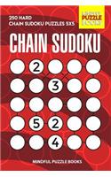 Chain Sudoku: 250 Hard Chain Sudoku Puzzles 5x5(38 Chain Puzzles)