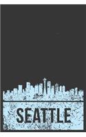 Seattle: Daily journal 100 page 6 x 9 Proud of your vintage American City skylines, patriotic cool stuff to jot down your ideas and notes